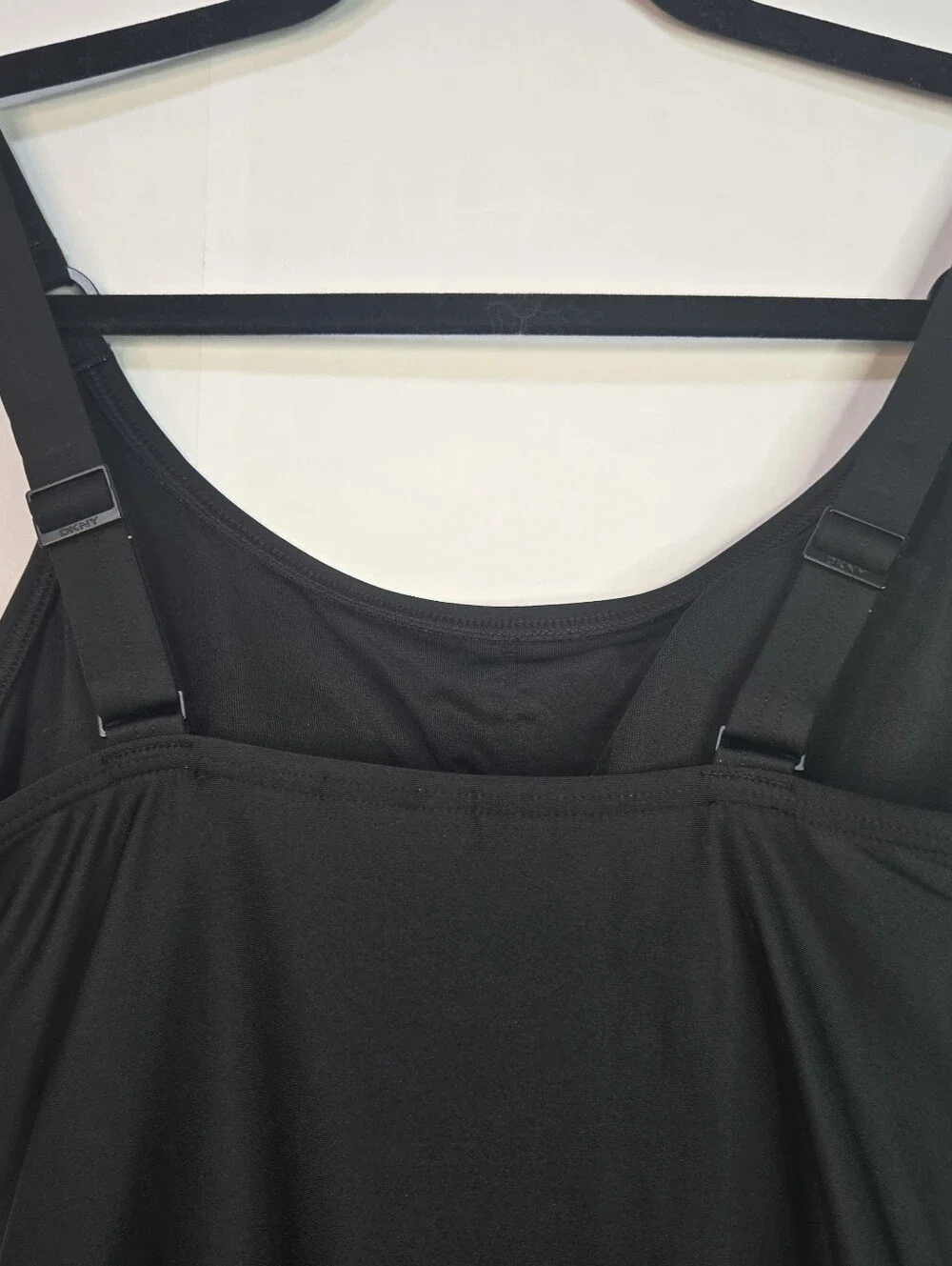 DKNY Black One-Piece Swimsuit Size S With Tummy Compression Removable Cups NWOT - Picture 6 of 9